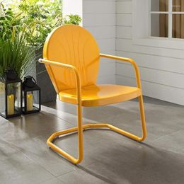 Camp Furniture Retro Metal Outdoor Chair Tangerine