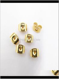 100Pcslot Stainless Steel Earrings Back Earring Stopper For Diy Jewellery Accessories Siergold Colour Crafts Spy6X Nuy6H9031362