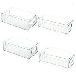Storage Bottles Refrigerator Organiser Stackable Clear Organisers Bins With Handles For Kitchen And Cabinet