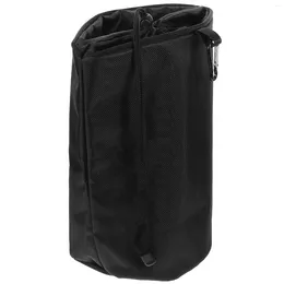 Storage Bags Home Convenient Clothes Clip Belt Hanging Black Clothespin Pouches Laundry Drawstring Daily Use Peg Portable