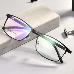 Sunglasses Frames Optical Glasses Frame Men Ultralight Alloy Square Myopia Prescription Eyeglasses Male Metal Full Eyewear