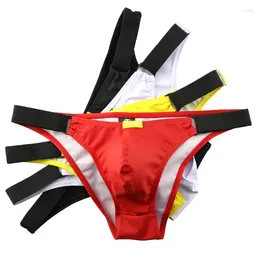 Underpants 4PCS PU Leather Male Underwear Mens Briefs Sexy Tong Man Men Panties Lingerie