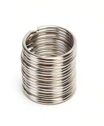 100pcs Dia 12 15 16 20mm Stainless Steel Diy Polished Split Ring Keyrings Chain Hoop Loop Key Holder6165712