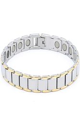 L Stainless steel bracelet IP 18K gold color bracelets 4 in 1 energy elements bangle magnetic healthy care braceletss Simple fashi7786793