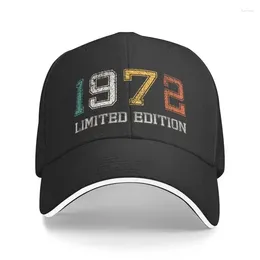 Ball Caps Punk In 1972 Baseball Cap For Men Women Adjustable 50Th Birthday Gift Limited Edition Dad Hat Sports Hip Hop