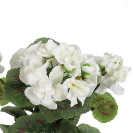 Decorative Flowers Durable Artificial Flower Plant 1 Bunches Beautiful Elegance Geranium Replacement Vibrantly Party Shop Wedding