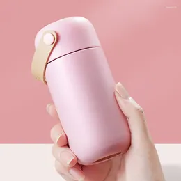 Water Bottles Thermo Bottle Macaron Insulated Cup Color Pocket 304 Stainless Steel Mini Compact