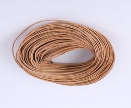 100pcs Lot Whole LT COFFE REAL Leather Cord Necklace Rope Long Chain DIY Jewellery Findings Components45857715508498