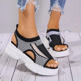 Mesh Summer Sandals Beach Women Slip On Womens Espadrille Wedge Closed Toe Platform Lace Up Casual For 60168 s