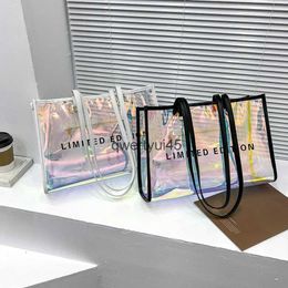 Shoulder Bags Cute olo Transparent For Women Laser Clear andbags olograpic PVC Candy Beac Waterproof Soulder Jelly Femme BolsoH24219