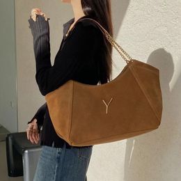 2023 Suede Shoulder Composite Bag Chain Tote Bags Women Handbags Crossbody Shop Bags Genuine Leather Zipper Wallet Coin Purse Key 275L