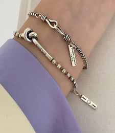 Simple 925Titanium Steel Roman Digital Bracelet Personality Jewelry Girlfriends Charm Bracelets With Women Girl Bangle Link8182141