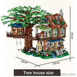 Blocks 1033 New Product Tree House 4761PCS Mini Building Block DIY Assembly Scene Model Toys for Children Birthday Gift City