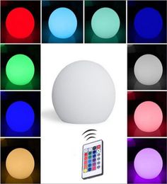 BRELONG Rechargeable Colour LED Ball Light Spherical Ball Light with Remote Control Home Pool Party Dimmable Night Light 12cm3381627