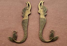 whole bronze bookmark large mermaid pendant Jewellery charms Vintage diy Jewellery accessories 12032mm1848684