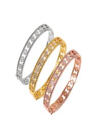 Fashion Hollow out diamond clover Bracelet suitable for women039s bracelet Jewelry6291593