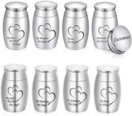 Small Keepsake Urn for Human AshesMini Cremation Urn Small Funeral Jar Stainless Steel Ashes Cremation Funeral JarMy Dad My Ange8823439