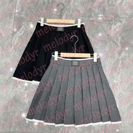 Women Pleated Dress Fashion Designer Womens A Line Skirts Letter Print Patckword Dresses Street Summer Sexy Skirt