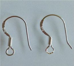 200pcslot Sterling 925 Silver Earring Findings Fishwire Hooks Jewellery DIY 15mm fish Hook Fit Earrings3269021
