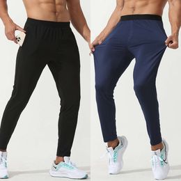 Lu Men Training Jogging Black Compression Pants Breathable Sweatpants Hiking Workout Sport Trousers Fiess Long Pant