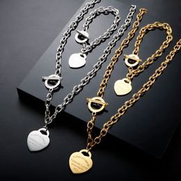 2024 Luxus Designer Mode Halsketten Choker Kette 925 Silber Überzogene 18K Gold Überzogene Edelstahl Brief Anhänger Halskette Für frauen SchmuckQ1