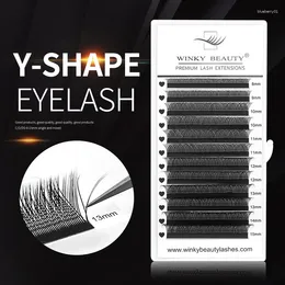 False Eyelashes Winky Beauty YY C/D Curl Two Tip Lashes Mixed Natural Cilia Salons For Extension