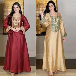 Ethnic Clothing Luxury Women Muslim Embroidery Abaya Long Maxi Dress Turkey Eid Mubarak Party Wedding Gown Kaftan Dubai Jalabiya Vestidos