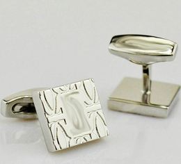 2021 Gold silver black rose and golden Luxury Cufflinks square shape Style Shirt CuffLinks Business Jewelry Fashion Copper Cuff L5092952