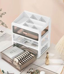 Storage Boxes Cosmetics Care Lipstick Box Table Drawer Skin Type Organiser Makeup Desktop