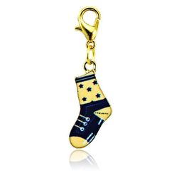 Fashion Floating Charms Gold Plated 3 Colour Painting Socks Lobster Clasp Alloy Charms DIY Pendants Jewellery Accessories4698761