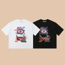 Men's T Shirts Frog Drift Streetwear Luxury HOUSE OF ERRORS Graphics Printed Vintage Loose Oversized Tees Tops Shirt For Men