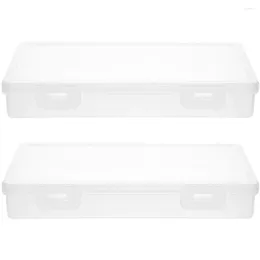 Storage Bottles 2 Pcs Cheese Crisper Container For Fridge Butter Refrigerator Practical Boxes Pp Cream