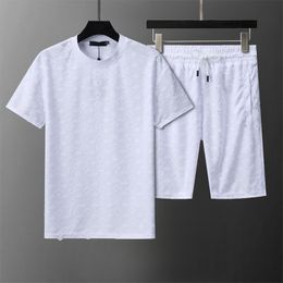 24SS Men's fashion designer sportswear summer casual sportswear men's jogging breathable sports T-shirt two-piece set