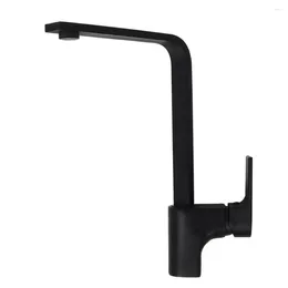 Kitchen Faucets Mate Black Quality Faucet Brass Casting Sink Rotatable Water Mixer Tapware Single Hole Deck Mounted