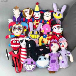 Stuffed Plush Animals 25cm The Amazing Digital Circus Toy Soft Animation CIRCUS Plushie Doll Christmas Birthday Gifts For Kids YQ240218