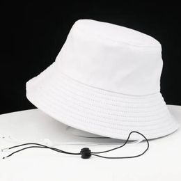 56cm 58cm 60cm 62cm 64cm Pure Cotton Adult Bucket Hats Big Bone Ladies Beach Hat Men Plus Size Plain Fisherman Hat 5 Colors 240126