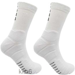 Professional Basketball Socks Mens Mid-tube Stockings High-top Thickened Towel Bottom Actual Combat Pressure Sport Hook Breathable Stocking QYXB