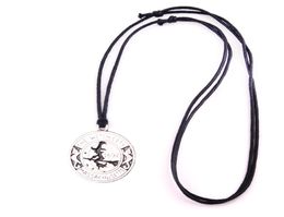 WITCH Pendant Magic Amulet m Witch 1692 Moon Cat Broom Charm Necklace Jewelry Trade Assurance Service1678216