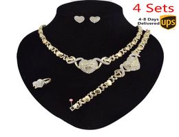 4 Setslot whole jewelry sets for women Necklace Earrings 14K Gold Jewelry Sets for Women Wedding jewelry organizer necklaces 9372283