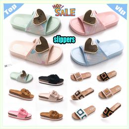 Designer Casual Platform anti-collision headband Slides Slippers Men Woman wear resistant anti Leather soft soles sandals Flat Summer Beach Size 36-40