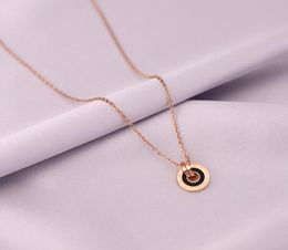 Fashion Clovers chain pendant necklace bathing female jewelry small pretty waist clavicle titanium steel necklaces whole desig4802261