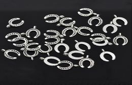 Whole 100 Silver Tone Horseshoe Charms Pendants 15x11mm N1455 New Jewellery making DIY 7637689