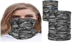 camouflage Scarf Shield 2pcs Neck Gaiter Face Mask Reusable Cloth Face Masks Washable Bandana Face Mask Sun Dust Protection Cover1906223