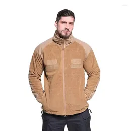 Hunting Jackets Winter Men's Fleece Coat Outerwear Military Multi Pocket Thicken Jacket Men Clothing Waterproof Liner