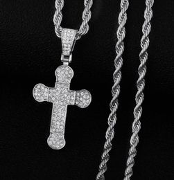 Chains 2021 Fashion Pendants Necklace Men Silver Hip Hop Iced Out Long Chain Religious Gifts Cool For Women Jewelry5268758