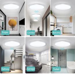 LED Radar Induction Ceiling Light 110V 220V Motion Sensor Surface Mounted Modern Ceiling Lamp For Hallways Corridor Aisle