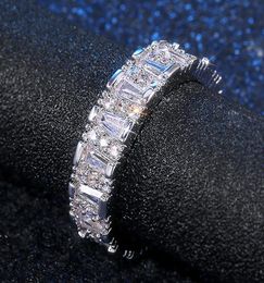 Wedding Bands Eternity Rings with Zirconia for Women Crystal Promise Engagement Finger Ring Jewelry4062544