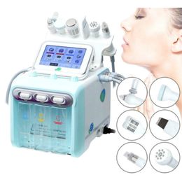 Multifunction 6 In 1 H2O2 Small Bubble Ultrasound Hydra Oxygen Aqua Jet Facial Deep Cleaning Crystal Microdermabrasion Machine477