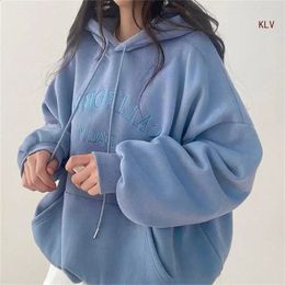 Womens Oversized Hoodies Sweatshirts Solid Color Hooded Pullover Tops Sweaters Casual Loose Fall Fashion Outfits Clothes 240119