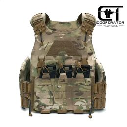 Tactical 500D Military Plate Vest Airsoft Laser Cutting Molle Gear Equipment Modular Quick Release System Hunting Vests 240125